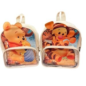 Sublime Mais Disney Winnie the Pooh Tigger Mini Backpack Set Cream Canvas 2